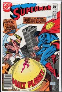 Superman #374 Newsstand Edition (1982) Superman