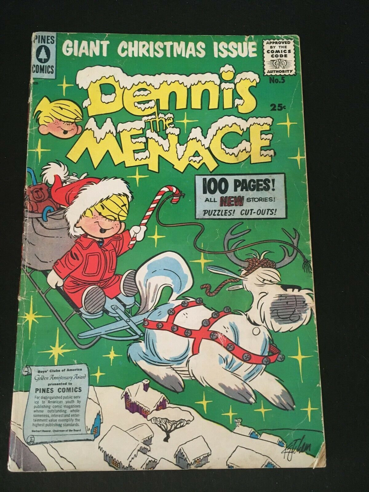DENNIS THE MENACE Giant Christmas Issue 5 G Condition Comic