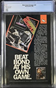 West Coast Avengers #32 (5/88) Graded CGC 9.4