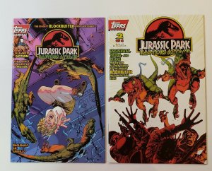 Jurassic Park: Raptors Attack #1-4 Complete Set 1994 Topps Comics VF/NM 