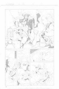 X-Treme X-Men #17 p11 Rogue as Psylocke Action, Larroca