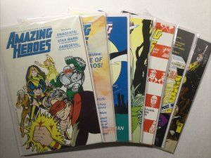 Amazing Heroes 24 26-34 40 41 Vf Very Fine 8.0 First Comics