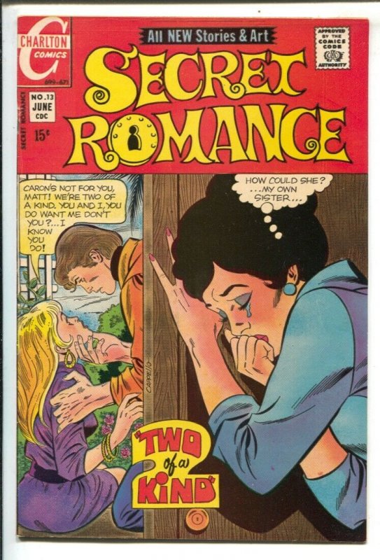 Secret Romance #13 1971-Charlton-rock festival story-FN