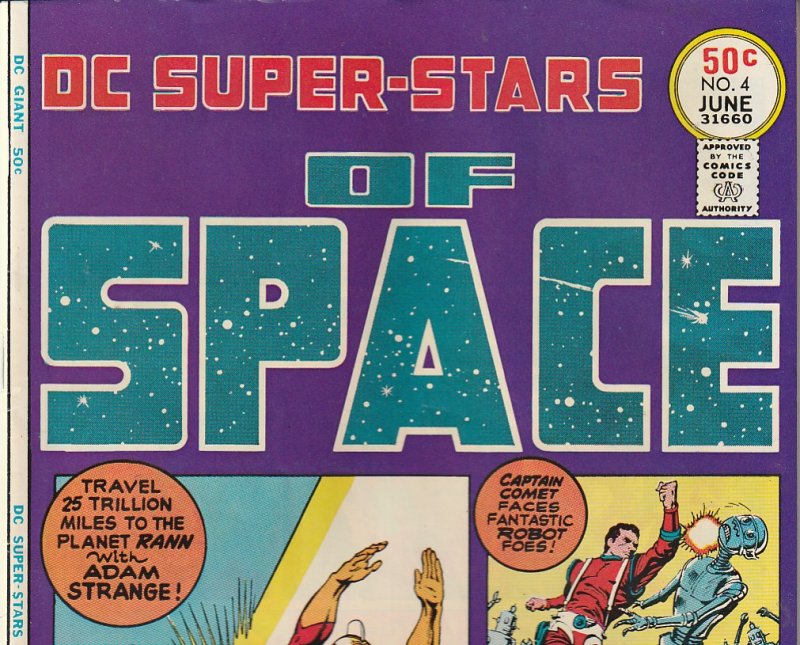 DC Super Stars # 4    Adam Strange ! Space Ranger ! Captain Comet !