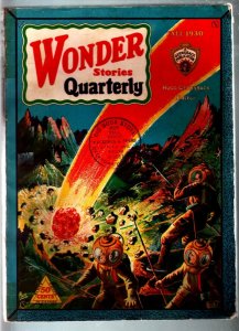 WONDER STORIES QUARTERLY 1930 FALL-BUBBLE HELMET COVER VG