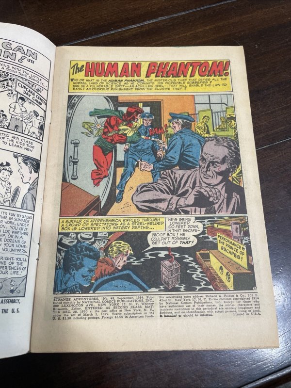 Strange Adventures #48 1954 DC Comics