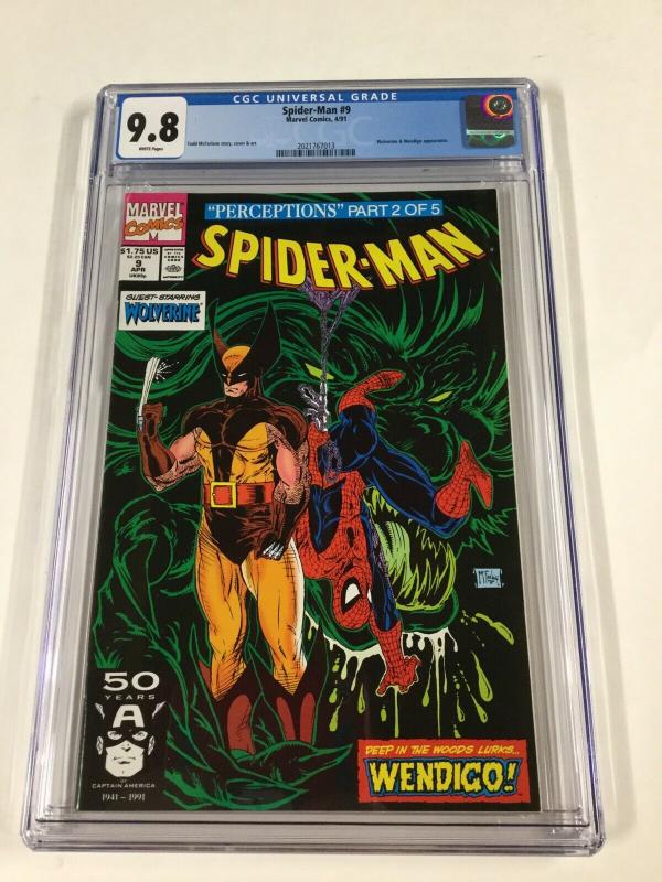 Spider-man 9 Cgc 9.8 White Pages Todd McFarlane Cover 1990 Series