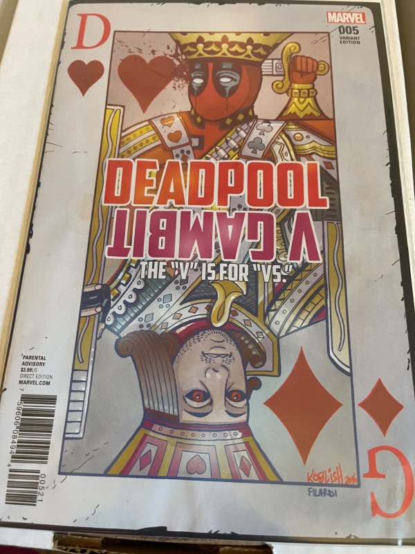 Deadpool v Gambit #5 Variant Cover (2016)