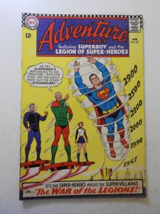 Adventure Comics #355 (1967) VG centerfold detached top staple, 1 in tear bc
