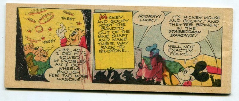 Mickey Mouse and the Stagecoach Bandits - Wheaties Giveaways Comic C-6