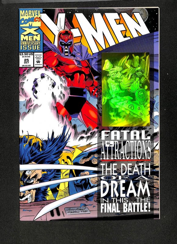 X-Men (1991) #25 Magneto Hologram Cover!