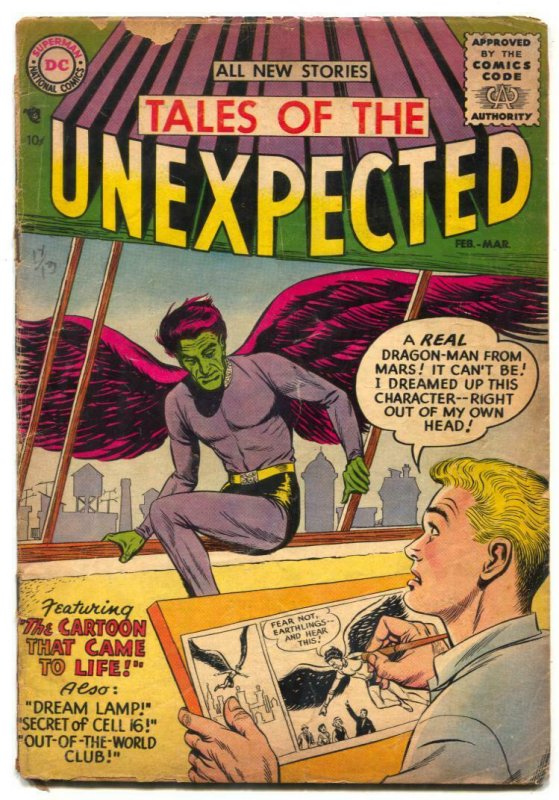 Tales of the Unexpected #1 1956- DC missing centerfold