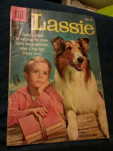 LASSIE #47 DELL Four Color Comics 1959 tv show timmy photo cover classic issue