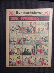 1949 Feb 27 Sunday Mirror Comic Section VG+ 4.5 Superman / Joe Palooka 16pgs