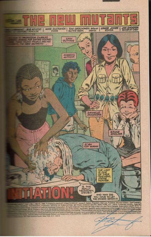 Lot-New Mutants #1, 9.0 (signed McLeod/Claremont) with #2 - #10, 7.0 or Better