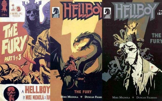 HELLBOY FURY (2011 DH) 1A,2-3  COMPLETE SERIES!