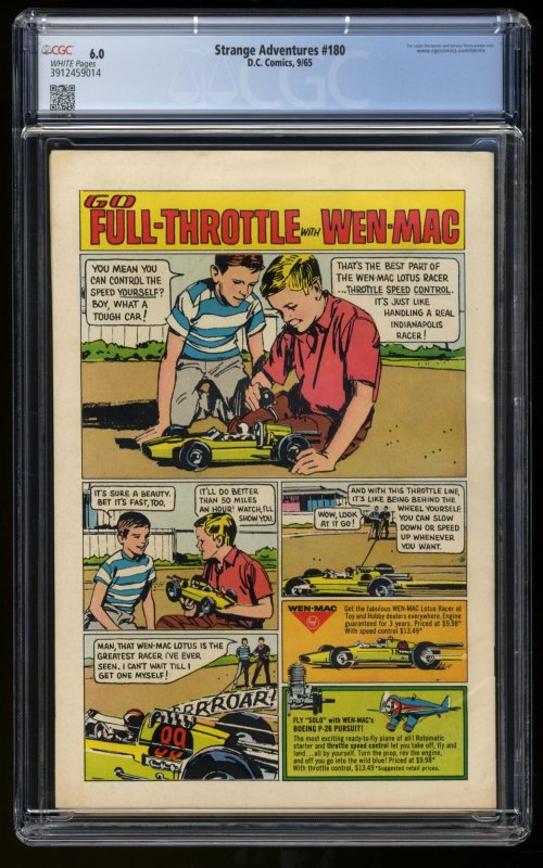 Strange Adventures #180 CGC FN 6.0 White Pages 1st Appearance Animal Man!