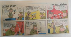 (52) Beetle Bailey Sundays by Mort Walker from 1985 Size: 7.5 x 15 inches