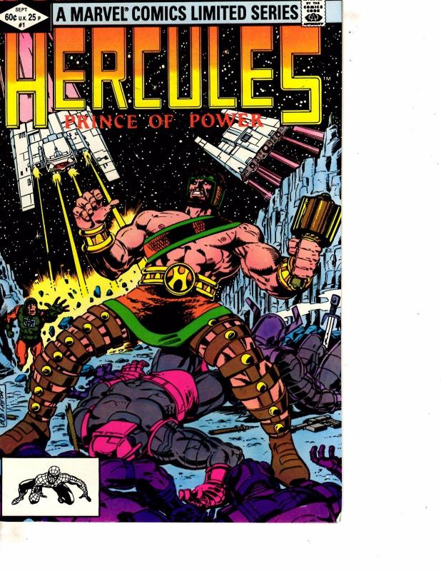 Lot Of 2 Hercules Prince of Power Marvel Comic Books #1 4 ON11