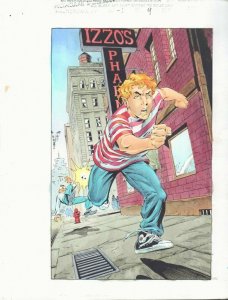 Spectacular Spider-Man #-1 p.4 Color Guide Art Kid Peter & Flash by John Kalisz