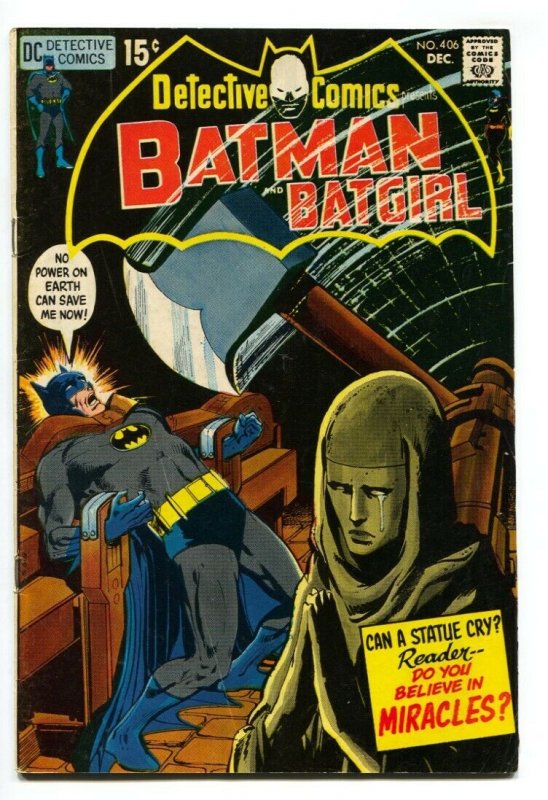 Detective Comics #406 Batgirl 1970- Batman- Neal Adams-comic book VG