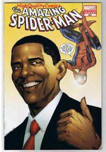 AMAZING SPIDER-MAN #583, NM-, Barack Obama, 2nd,  Variant, more ASM in store