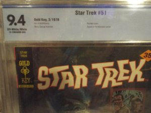 Star Trek #51  CBCS 9.4  NM  OW/W {GOLD KEY} 1978  Painted Cover