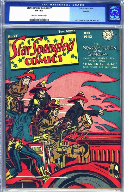 Star Spangled Comics #27 (1943) CGC 8.0 VF