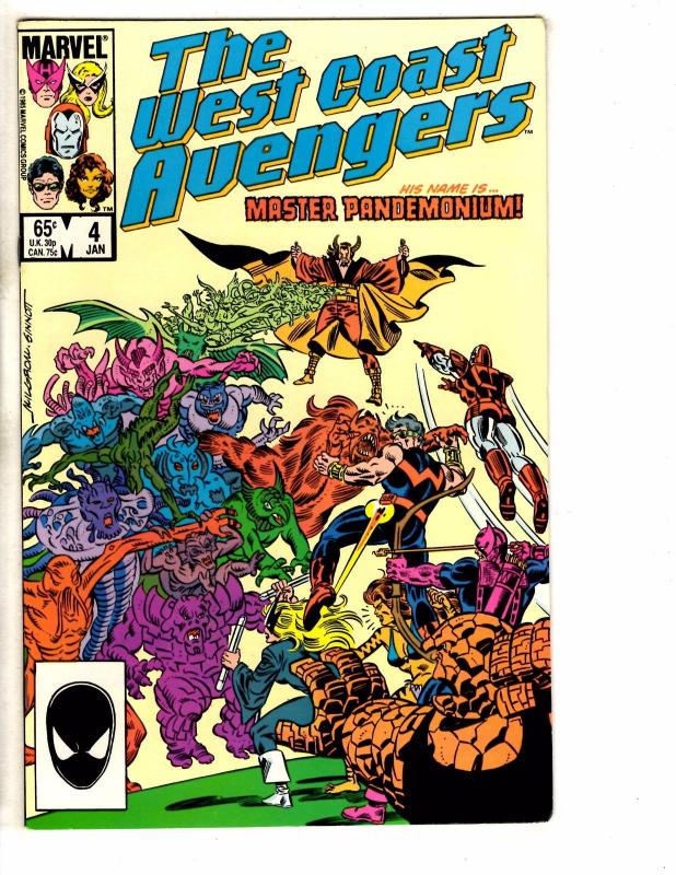 Lot Of 10 West Coast Avengers Marvel Comic Books # 1 2 3 4 5 6 7 87 88 89 J265