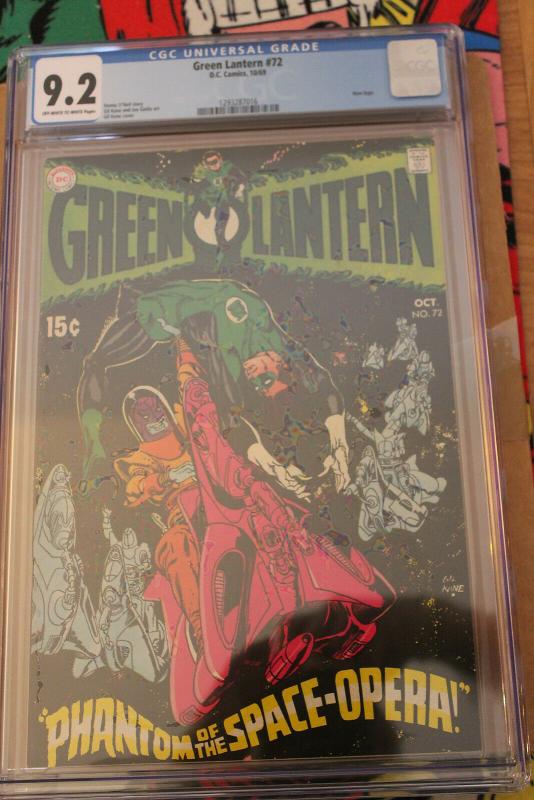 Green Lantern #72 (DC, 1969) CGC NM- 9.2 Off-white to white pages