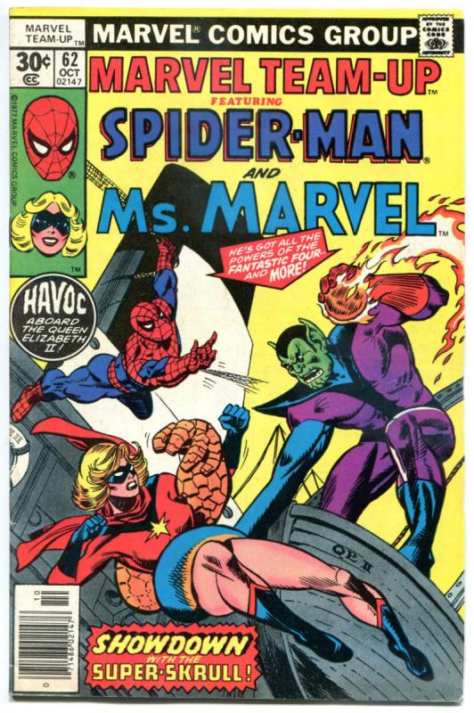 MARVEL TEAM-UP #59 60 61 62, FN/VF, Spider-Man, Wasp Ms Marvel, 1972, 4 issues