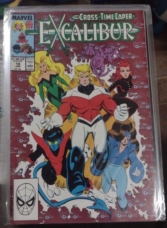 EXCALIBUR # 18 1990 MARVEL CROSS TIME CAPER  anime world