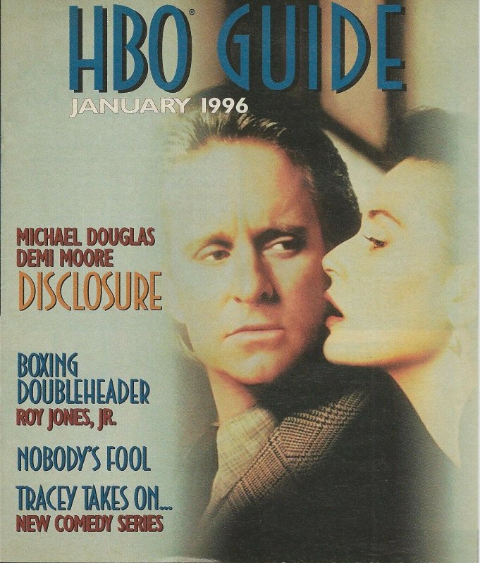 ORIGINAL Vintage Jan 1996 HBO Guide Magazine Disclosure Star Trek Generations  