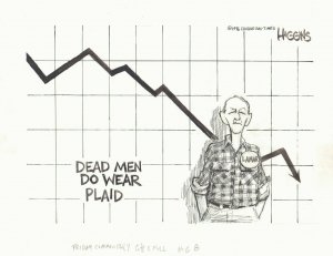 Lamar Dead Men Do Wear Plaid Chicago Sun-Times Newspaper art Jack Higgins