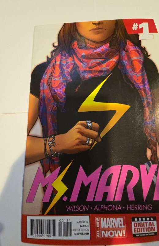 Ms. Marvel #1 (2014) first app of Kamala khan solo series