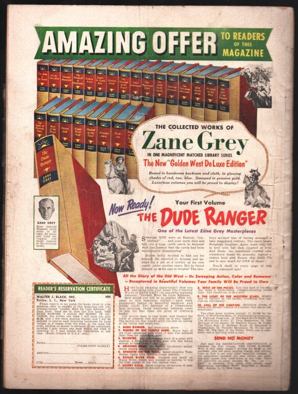 True Western Adventures 12/1958-Doc Holiday poker game-Billy The Kid 