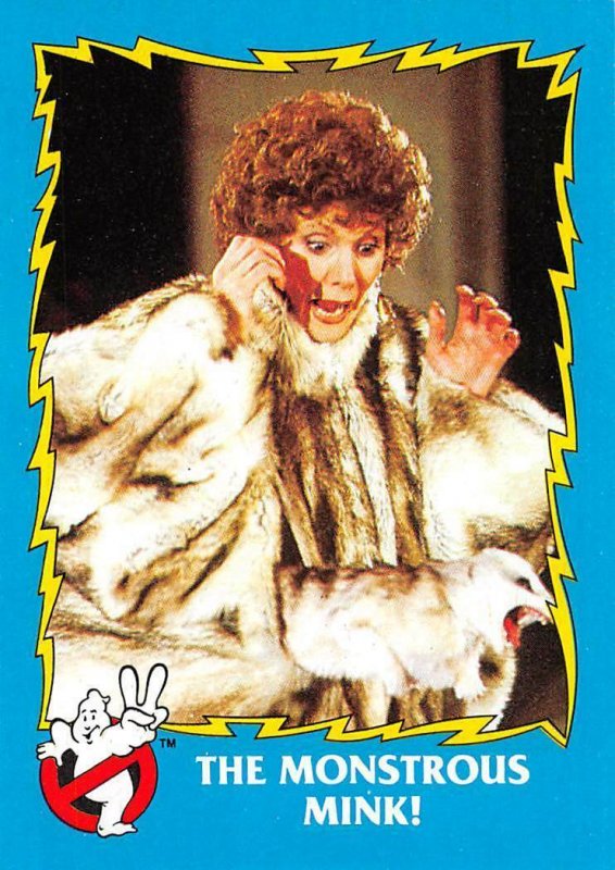 1989 Topps Ghostbusters #65 The Monstrous Mink! 