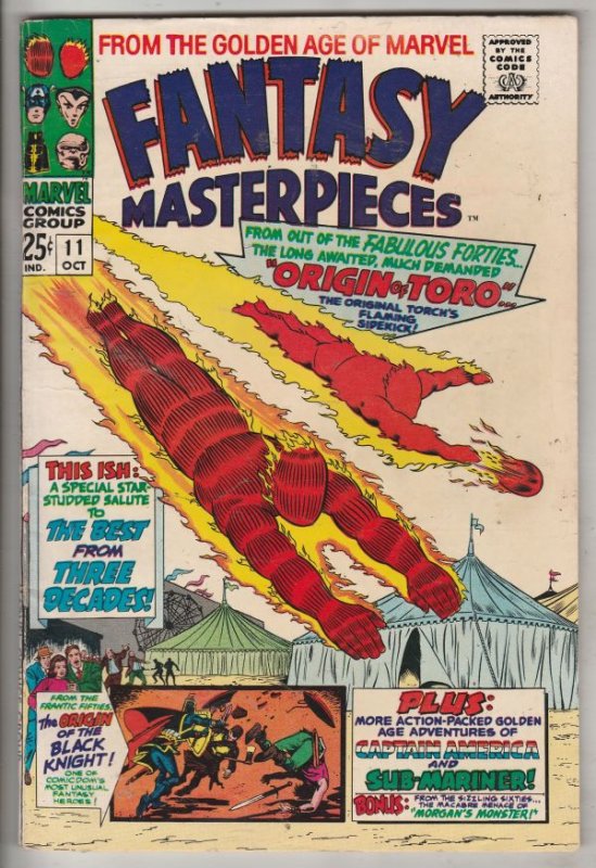 Fantasy Masterpieces #11 (Oct-67) VF High-Grade Captain America, Bucky Barnes...