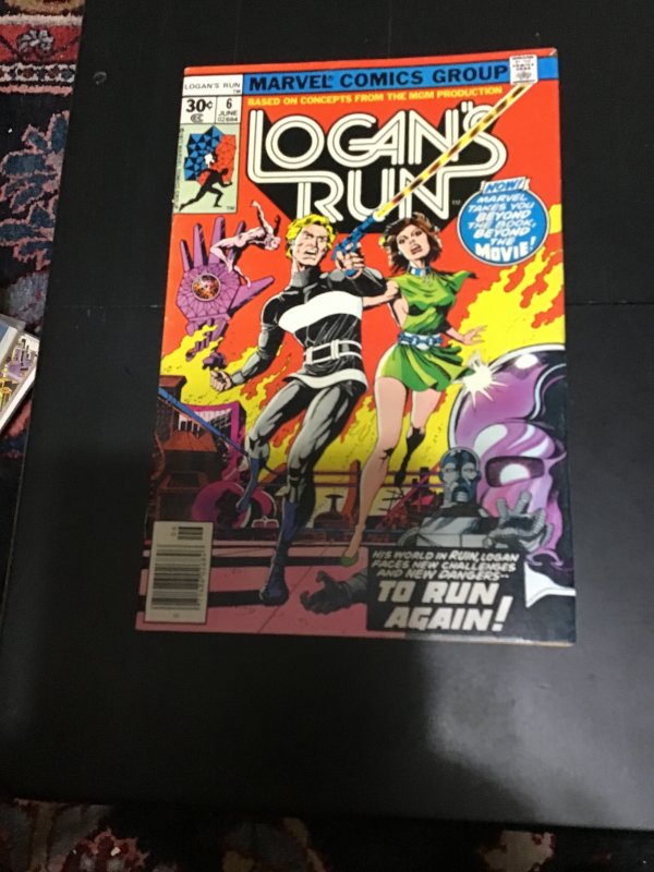 Logan's Run #6 (1977) Very rare Thanos back up story! High-grade! Boca  ...