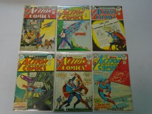 Action Comics lot 18 different 20c covers from #415-442 avg 4.0 VG (1972-74)