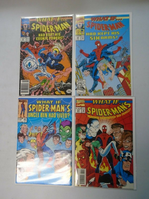 What If? lot 9 different Spider-Man issues avg 7.0 FN VF