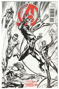 New Avengers #1 Campbell Sketch Cover (2013)