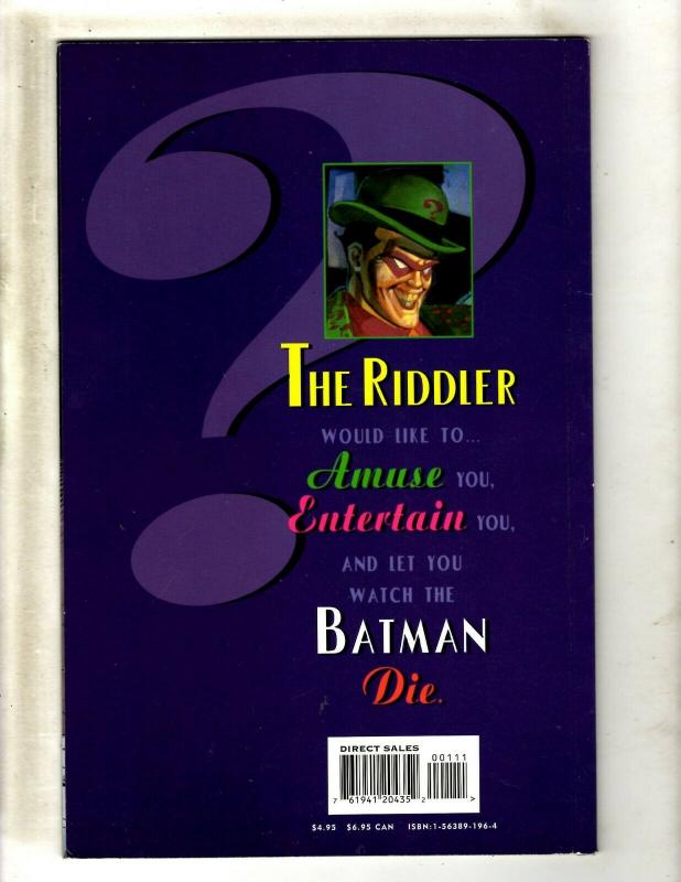 Batman Riddler DC Comic Book SIGNED 2X Matt Wagner & Brian Stelfreeze J371