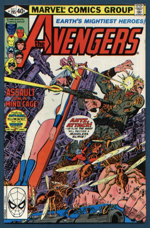 Avengers #195 NM- 9.2 1st app. Taskmaster (cameo)