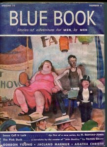 BLUE BOOK PULP-OCT 1941-VG-STOOPS COVER-BEDFORD-JONES-BOND-CHRISTIE VG