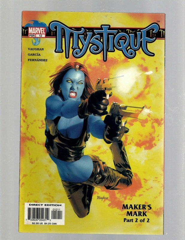 Lot Of 14 Mystique Marvel Comic Books # 1 2 3 4 5 6 7 8 10 11 12 13 14 15 HY5