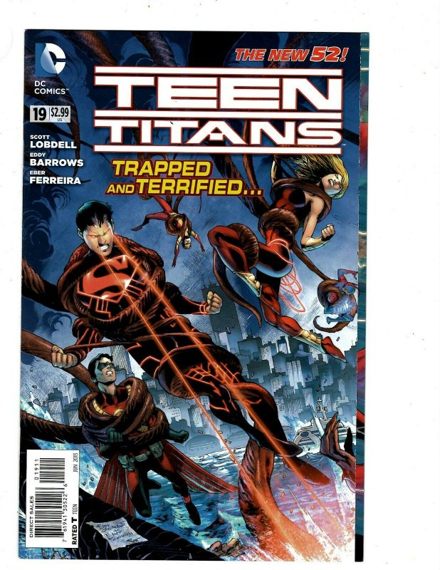 9 Teen Titans DC Comics # 1 2 9 11 13 14 15 18 19 Robin Raven Starfire J434