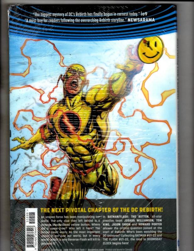 Batman Flash Button Deluxe Edition DC Comics Hardcover SEALED Graphic Novel J297