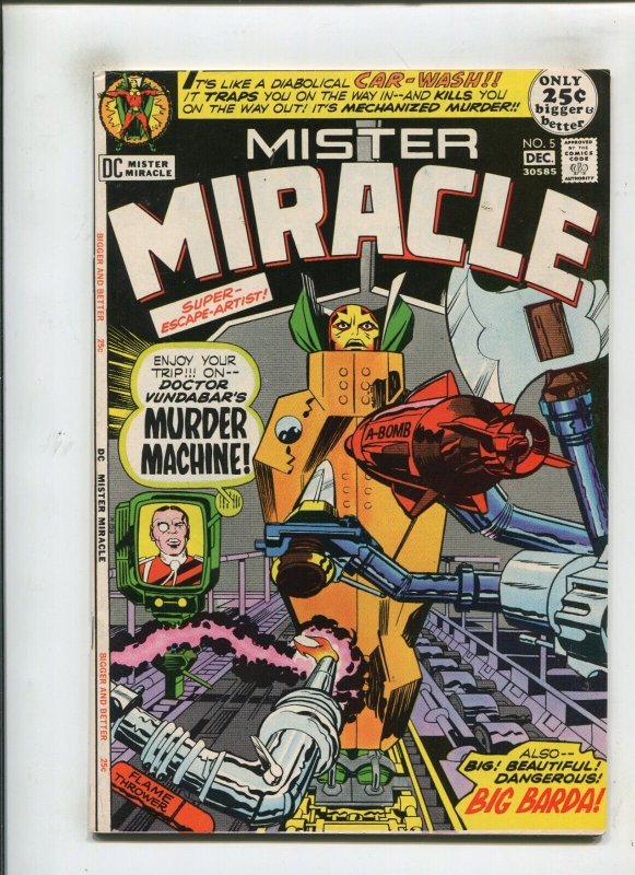 MISTER MIRACLE #5 (8.0/8.5) KIRBY!! 1971