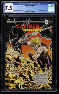 Caliber Presents #1 CGC VF- 7.5 White Pages 1st Crow!